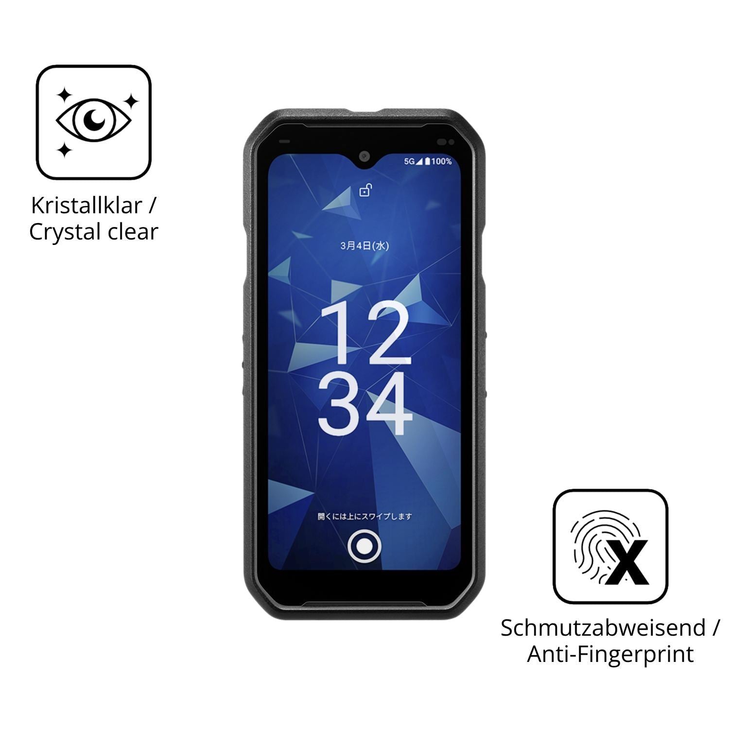 2x 9H Schutzfolie für Kyocera DuraForce EX2 Panzer (5)