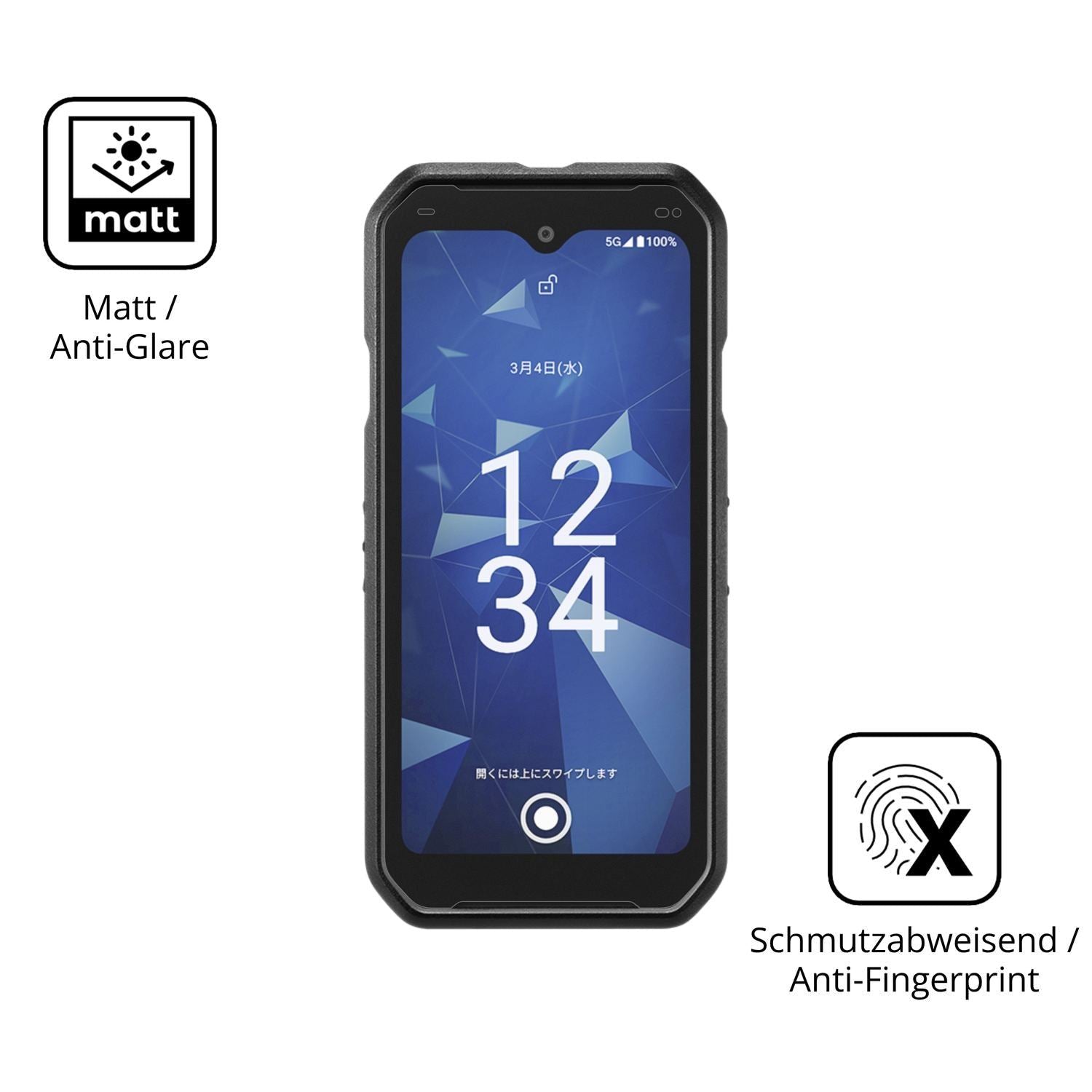 2x 9H Schutzfolie matt für Kyocera DuraForce EX2 P (5)