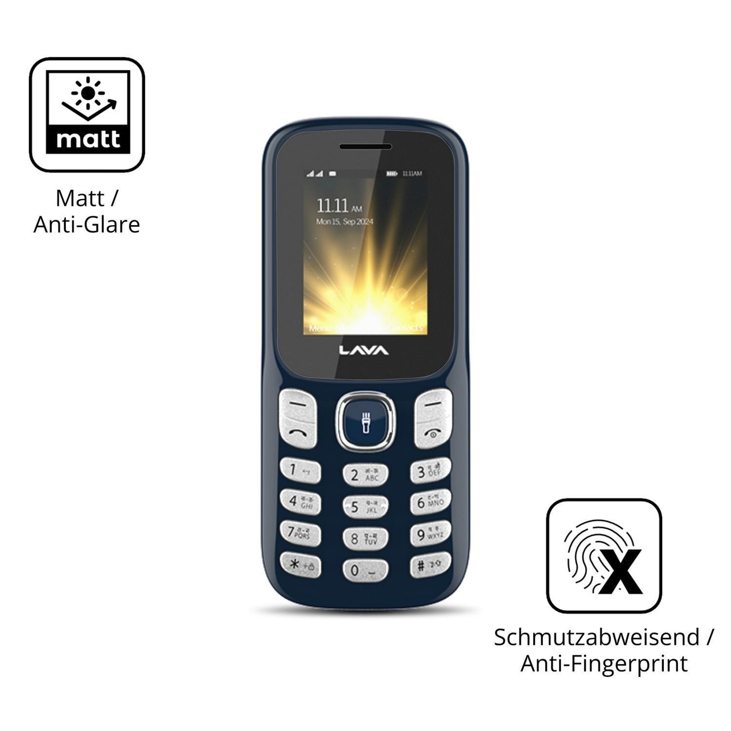 4x Schutzfolie matt für Lava A3 Torch Display-Schu (5)