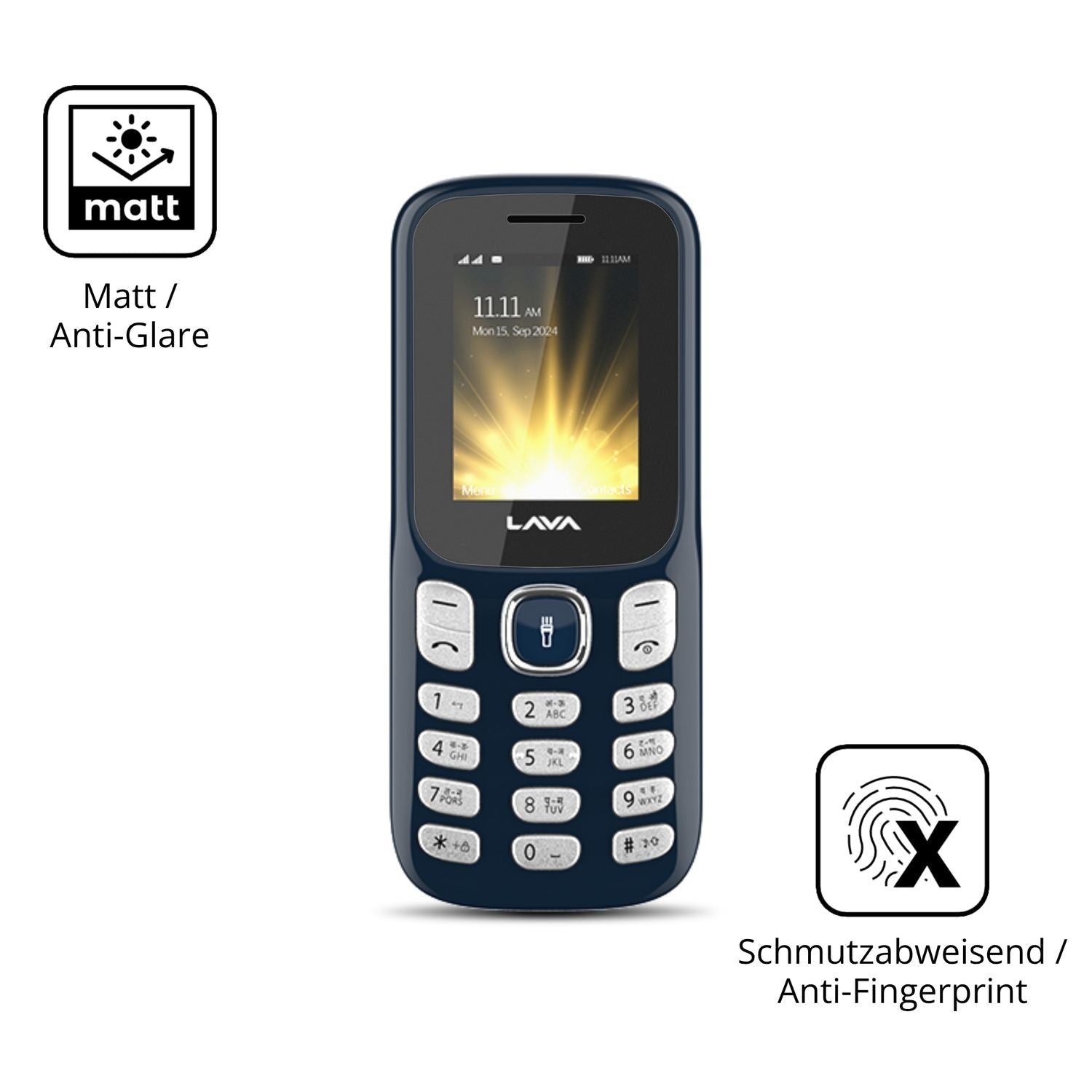4x Schutzfolie matt für Lava A3 Torch Display-Schu (5)
