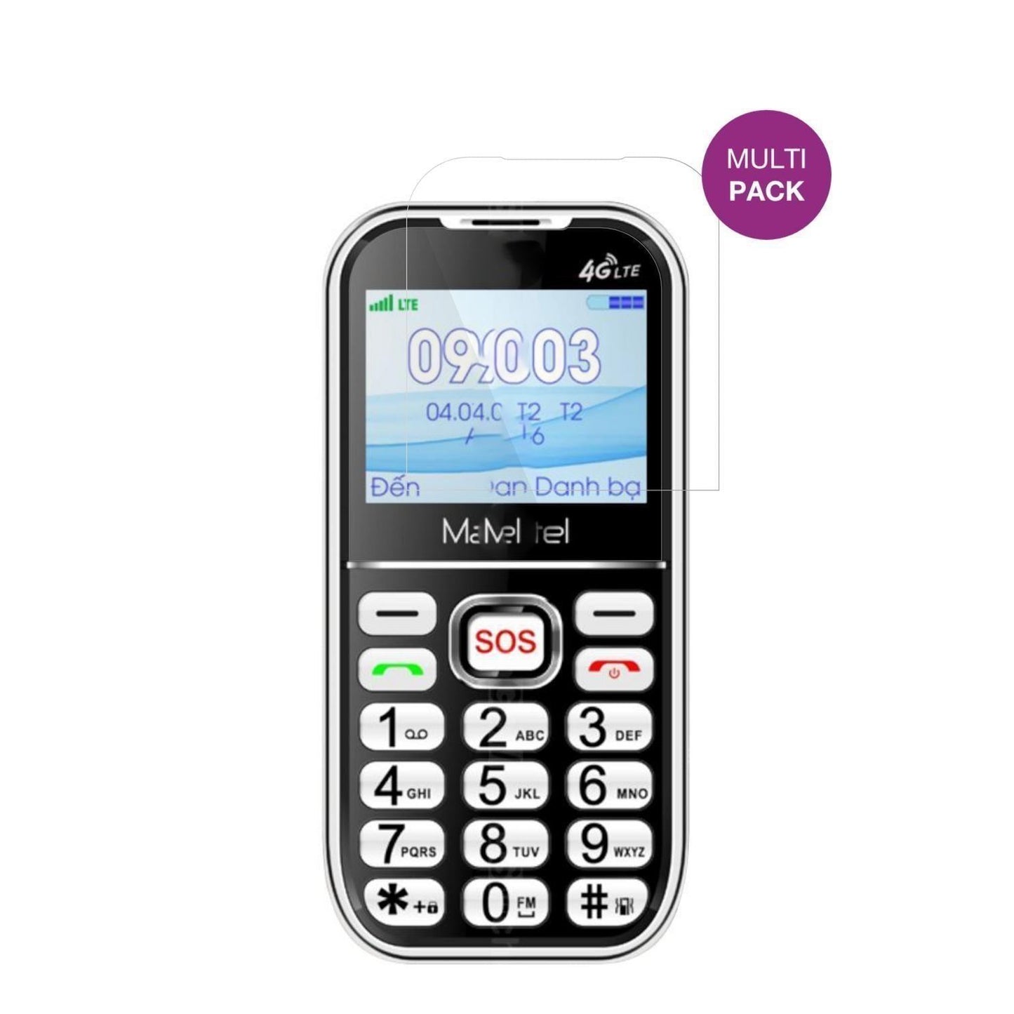 4x Schutzfolie klar für Masstel Fami 65 4G Display (2)