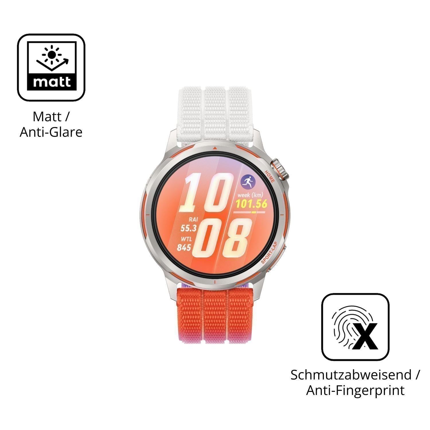 6x Schutzfolie matt für Huawei Watch GT Runner 2 D (5)