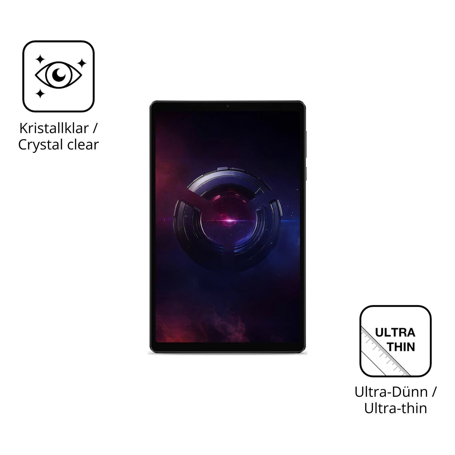 2x Schutzfolie klar für Lenovo Legion Tab 8.8 Gen  (5)