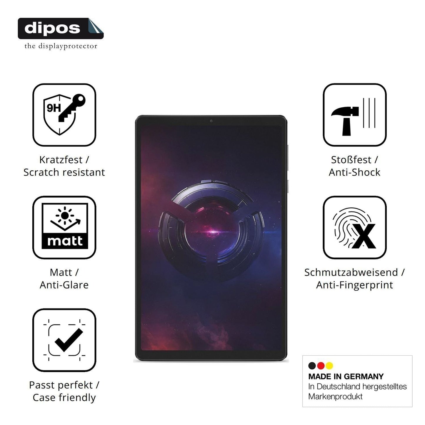 2x 9H Schutzfolie matt für Lenovo Legion Tab 8.8 G (7)