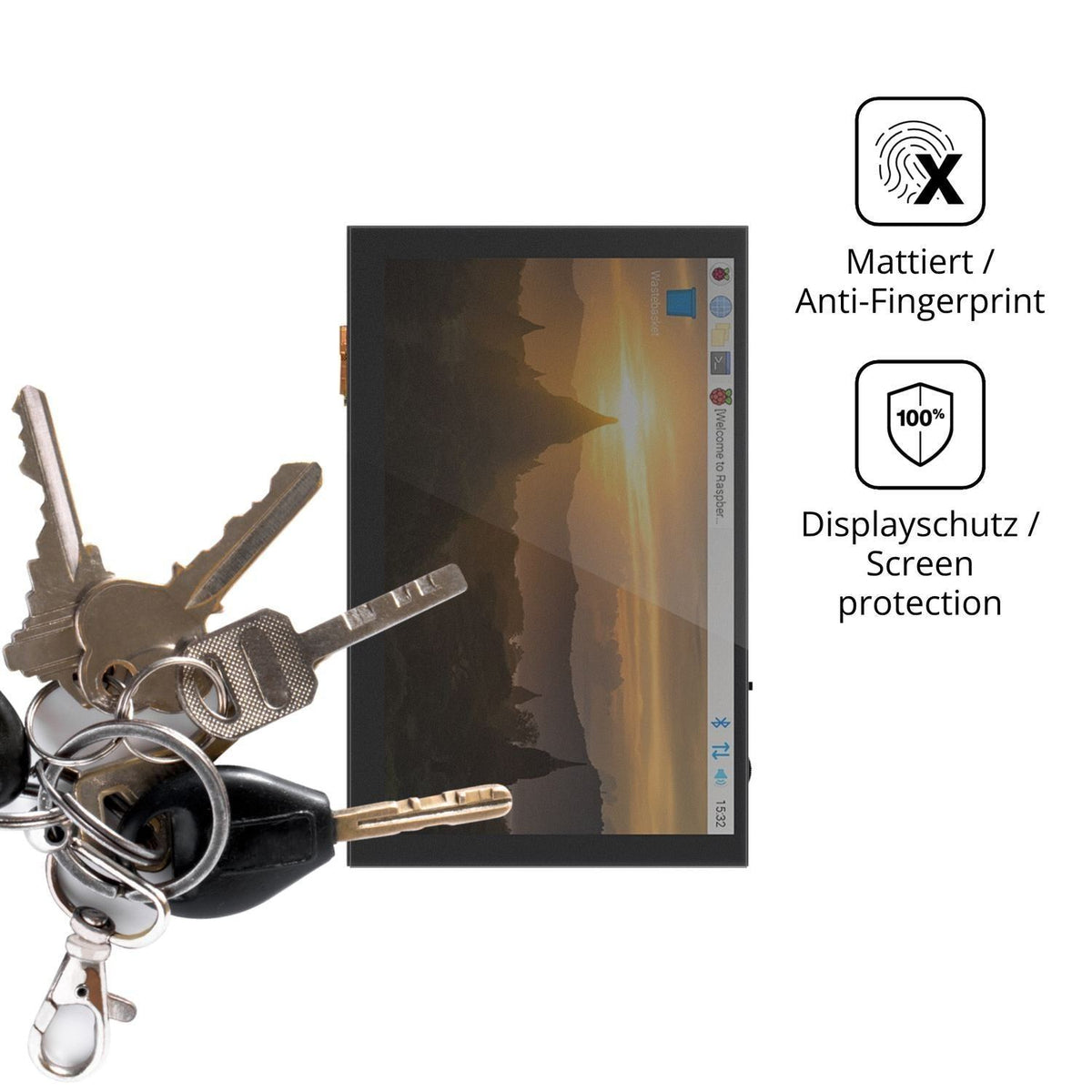 Blickschutzfolie für Bigtreetech TFT50 V2.1 matt S (3)