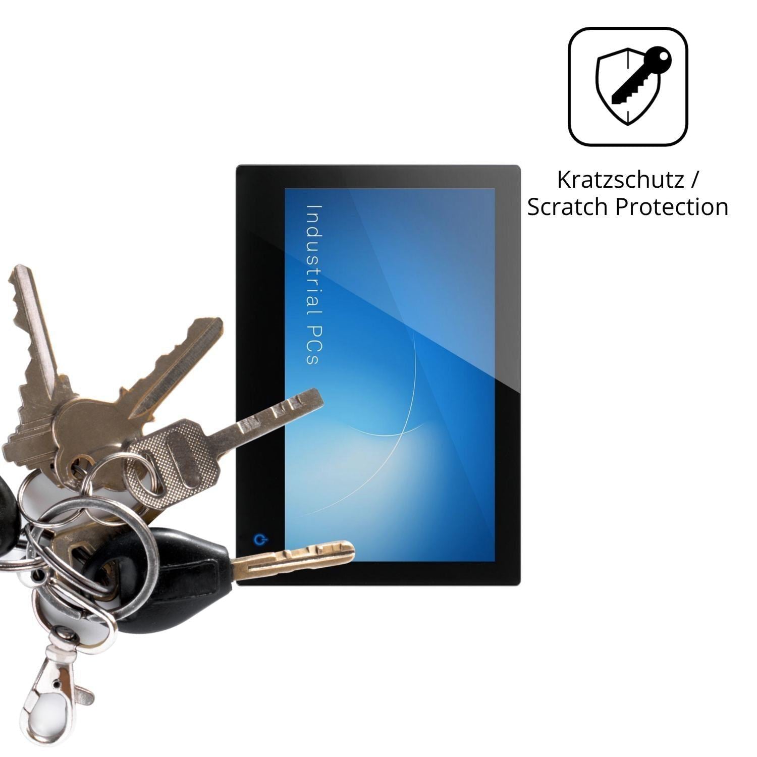 2x Schutzfolie klar für ADS-TEC Industrial IT OPC9 (4)