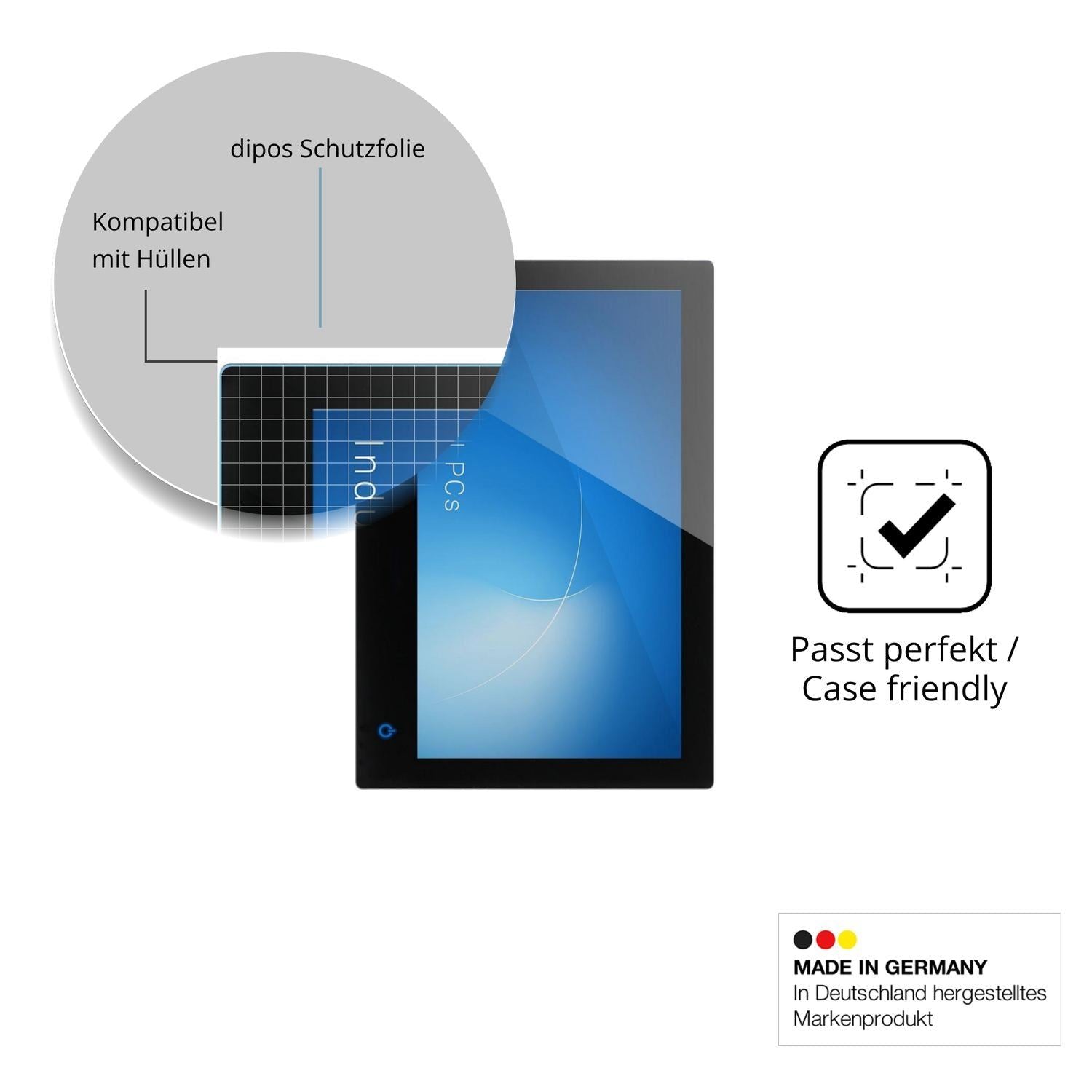2x Schutzfolie klar für ADS-TEC Industrial IT OPC9 (6)