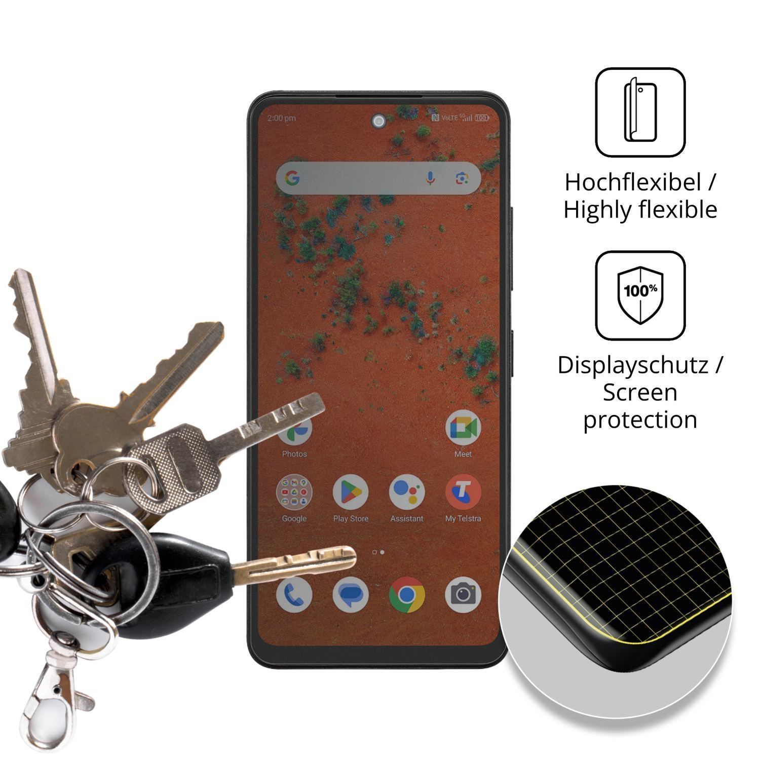 Full Cover Privacy Blickschutzfolie für Telstra T- (3)