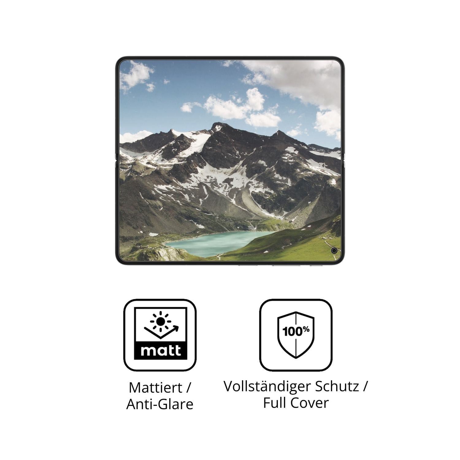 2x Full Cover Schutzfolie matt für Oppo Find N6 (5)