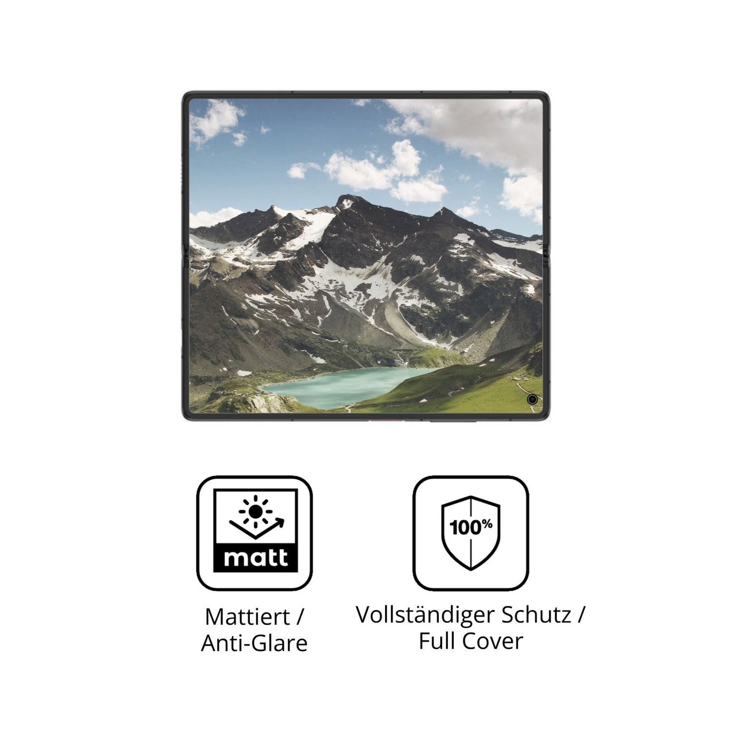 2x Full Cover Schutzfolie matt für Nubia Fold Auss (5)