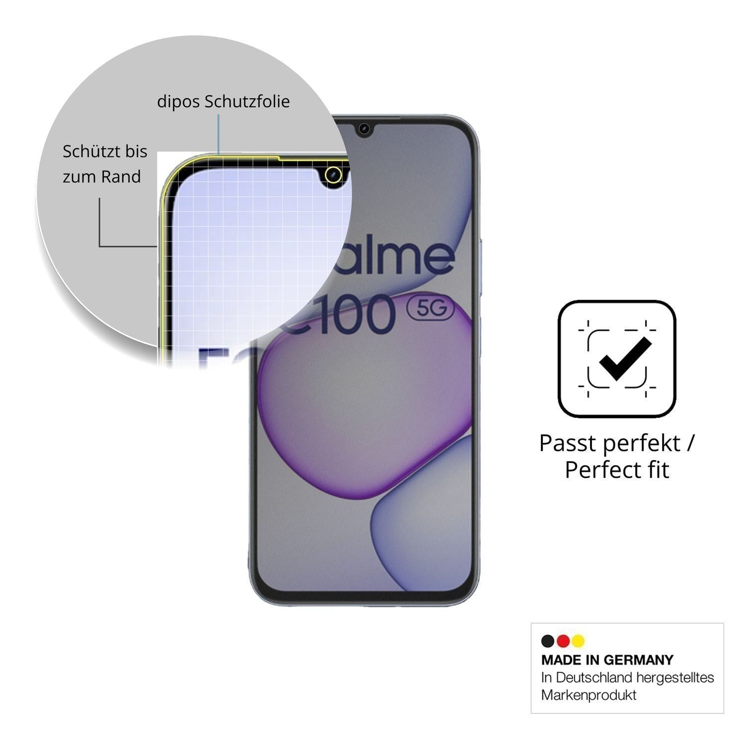 Full Cover Privacy Blickschutzfolie für Realme C10 (4)