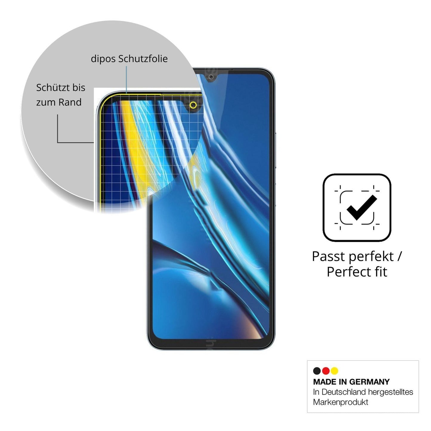 2x Full Cover Schutzfolie matt für Fossibot S5 Pro (6)
