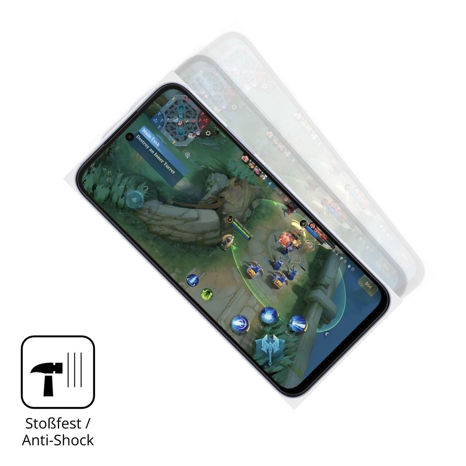 2x 3D Full Cover Schutzfolie für Oppo A6k (4)