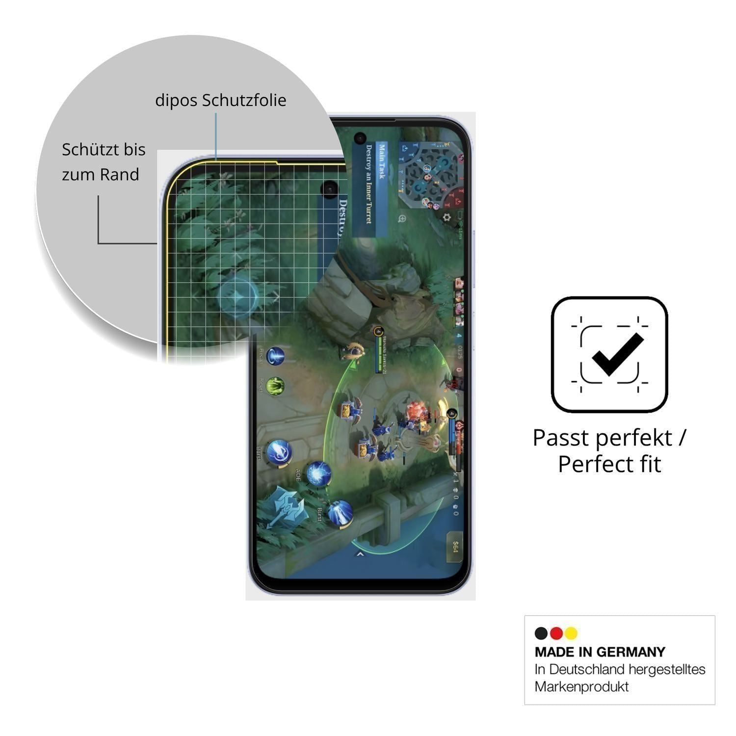 2x 3D Full Cover Schutzfolie für Oppo A6k (6)