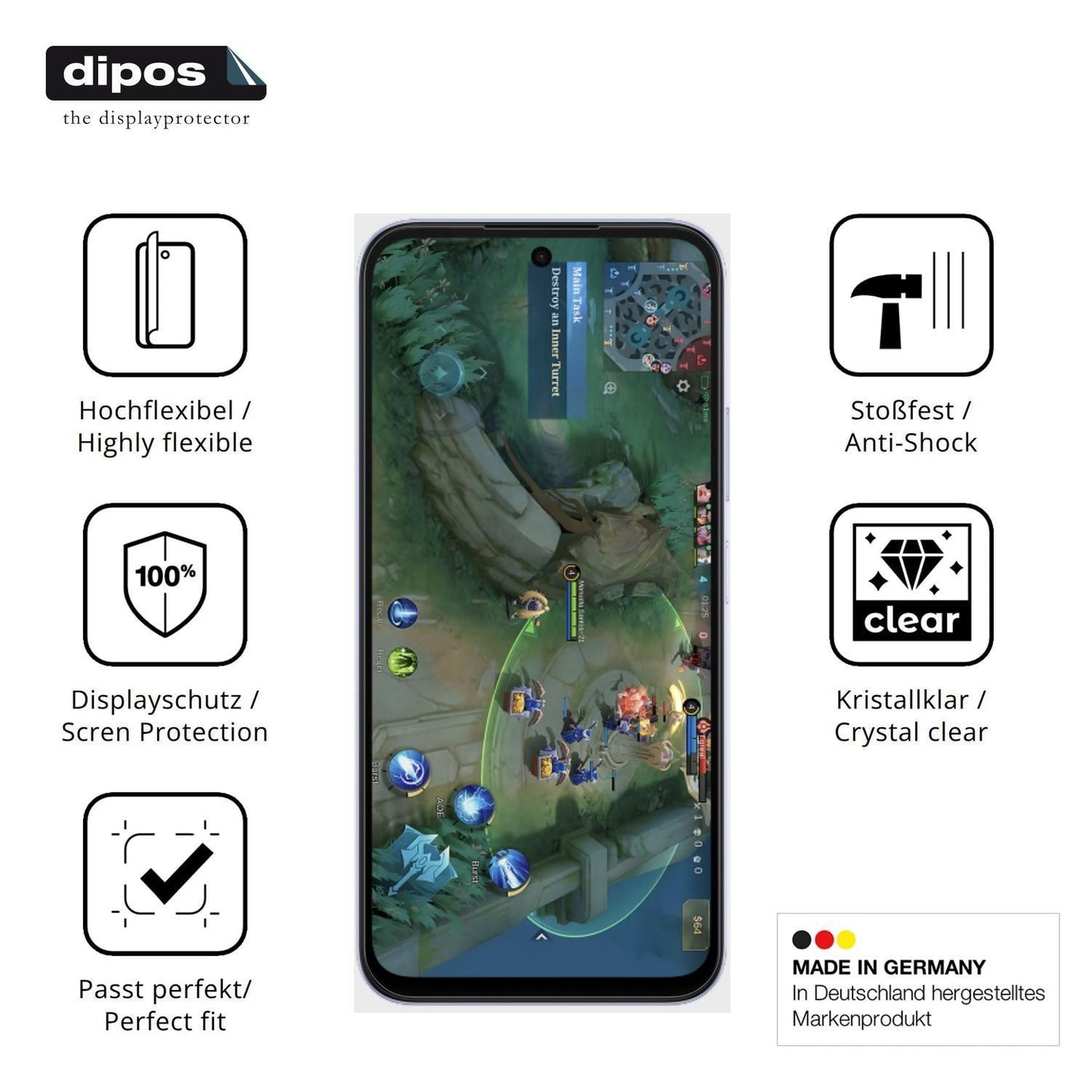 2x 3D Full Cover Schutzfolie für Oppo A6k (7)