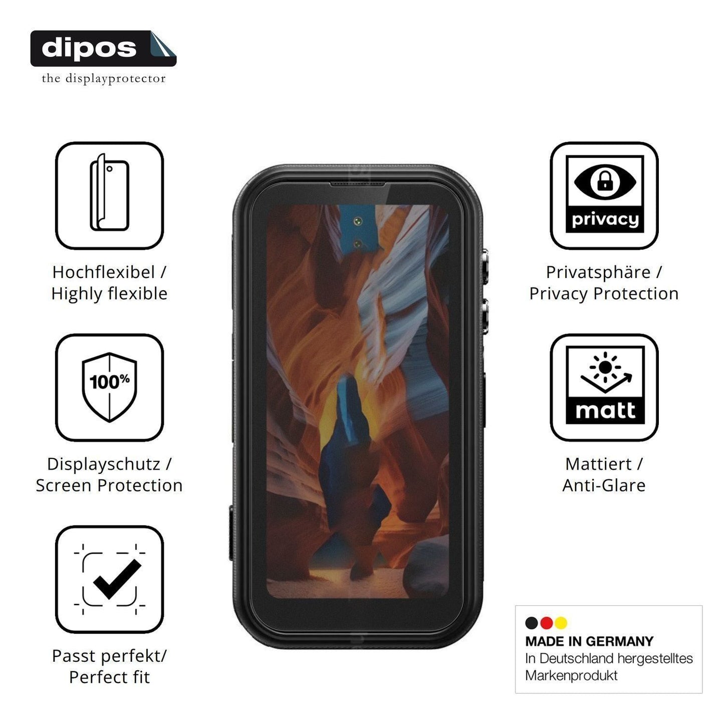Full Cover Privacy Blickschutzfolie für Fossibot F (5)