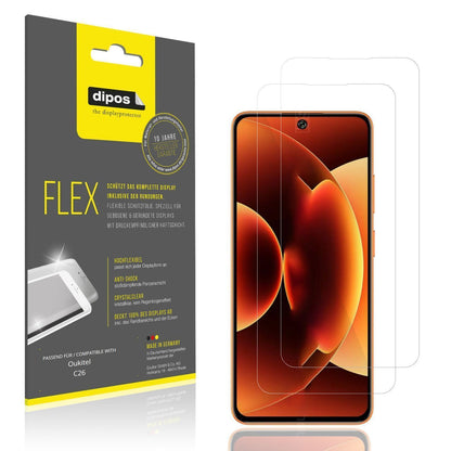 2x 3D Full Cover Schutzfolie für Oukitel C26 (1)