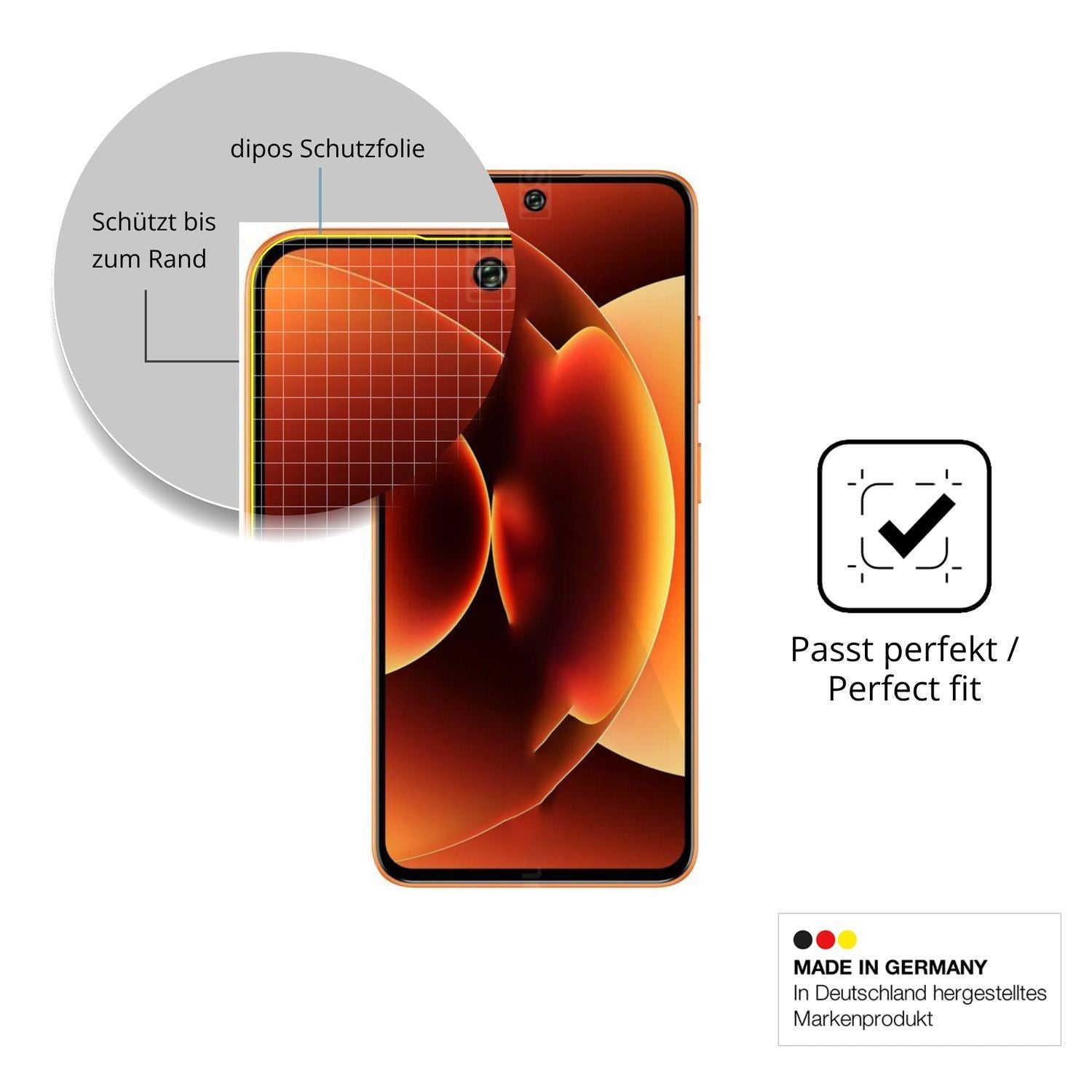 2x 3D Full Cover Schutzfolie für Oukitel C26 (6)