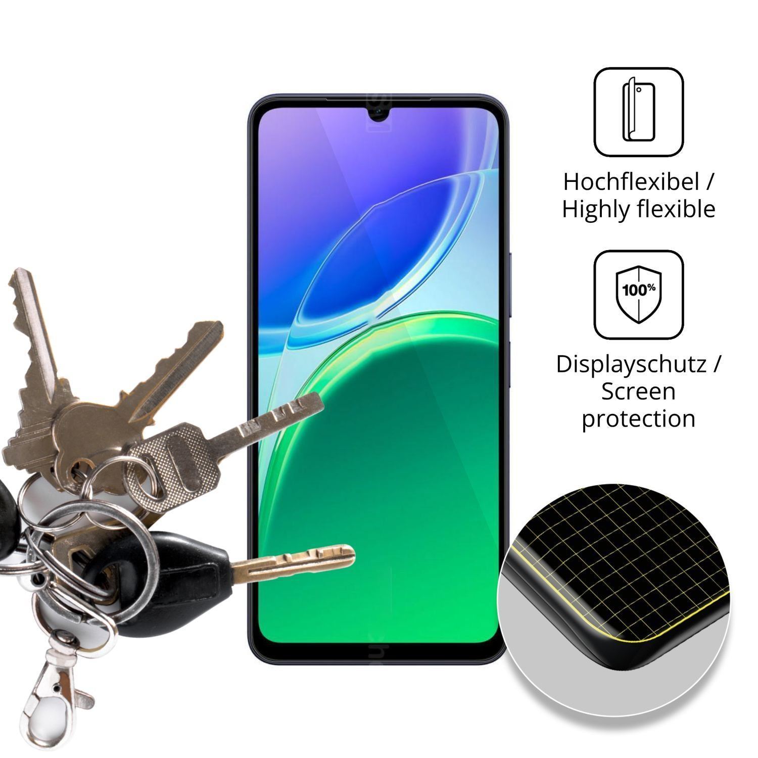 2x 3D Full Cover Schutzfolie für Vivo Y21 5G (3)
