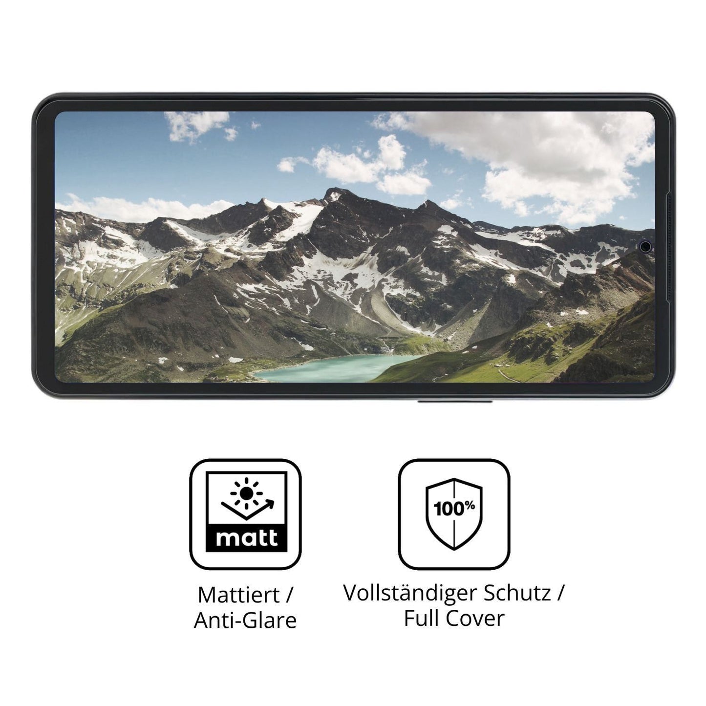 2x Full Cover Schutzfolie matt für Orbic Trophy 5G (5)