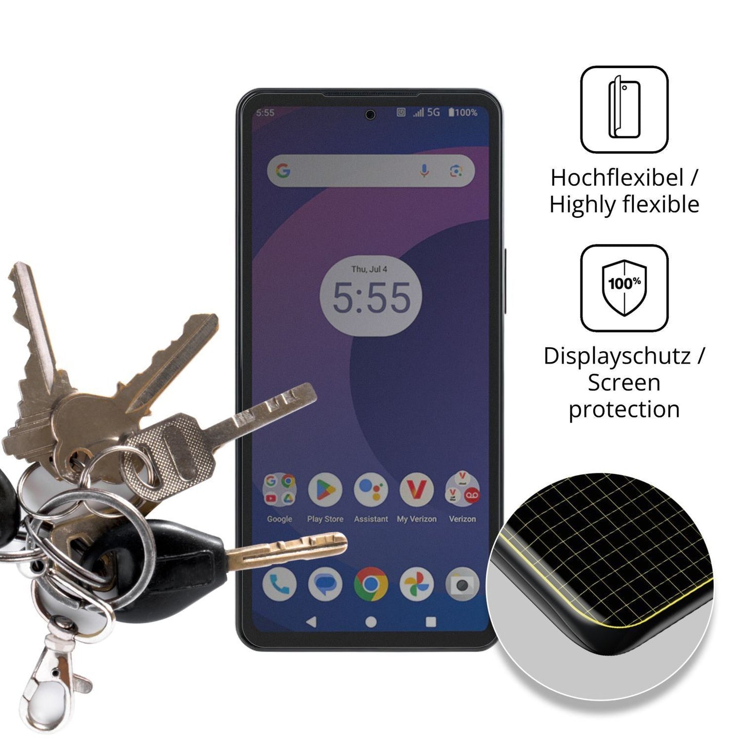 Full Cover Privacy Blickschutzfolie für Orbic Trop (3)