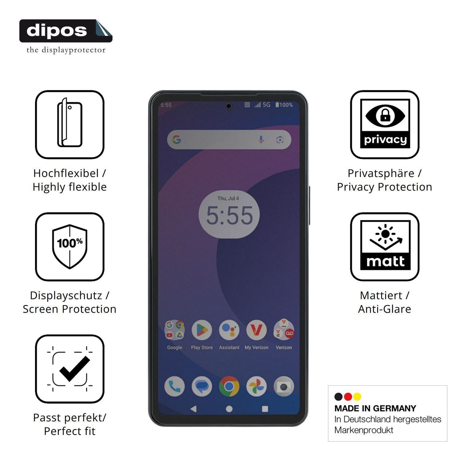 Full Cover Privacy Blickschutzfolie für Orbic Trop (5)