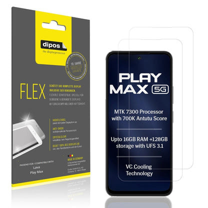 2x 3D Full Cover Schutzfolie für Lava Play Max (1)
