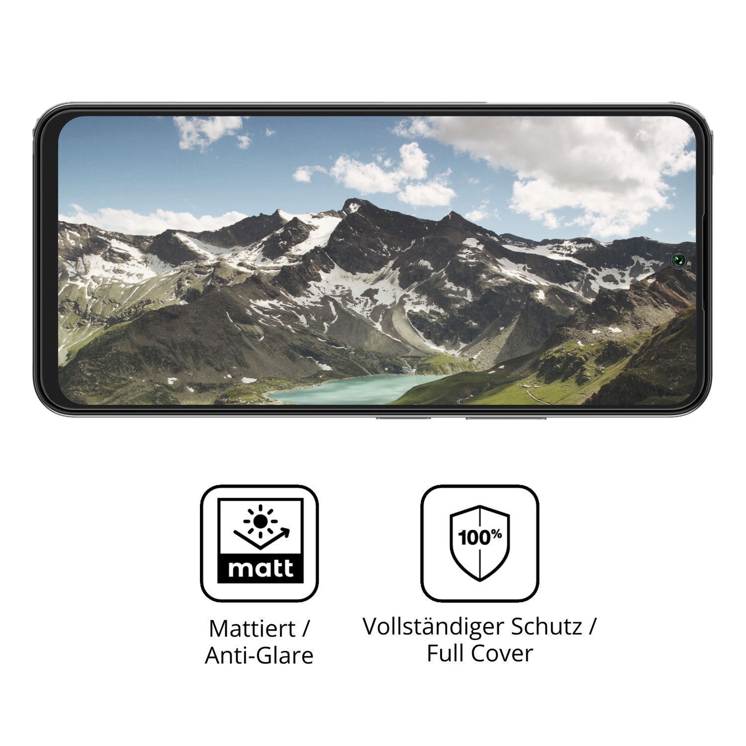 2x Full Cover Schutzfolie matt für Lava Play Max (5)