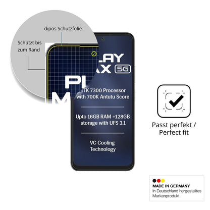 2x Full Cover Schutzfolie matt für Lava Play Max (6)
