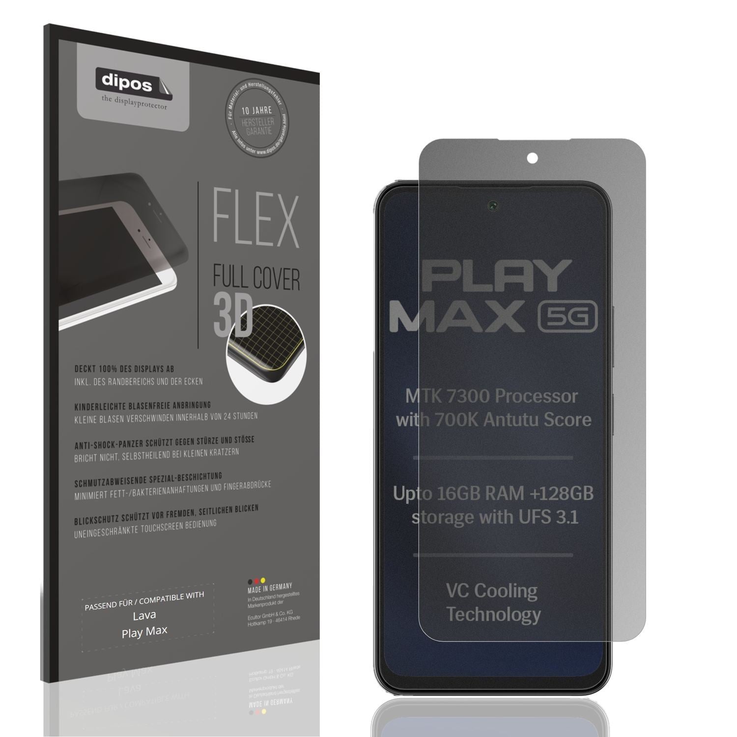 Full Cover Privacy Blickschutzfolie für Lava Play  (1)
