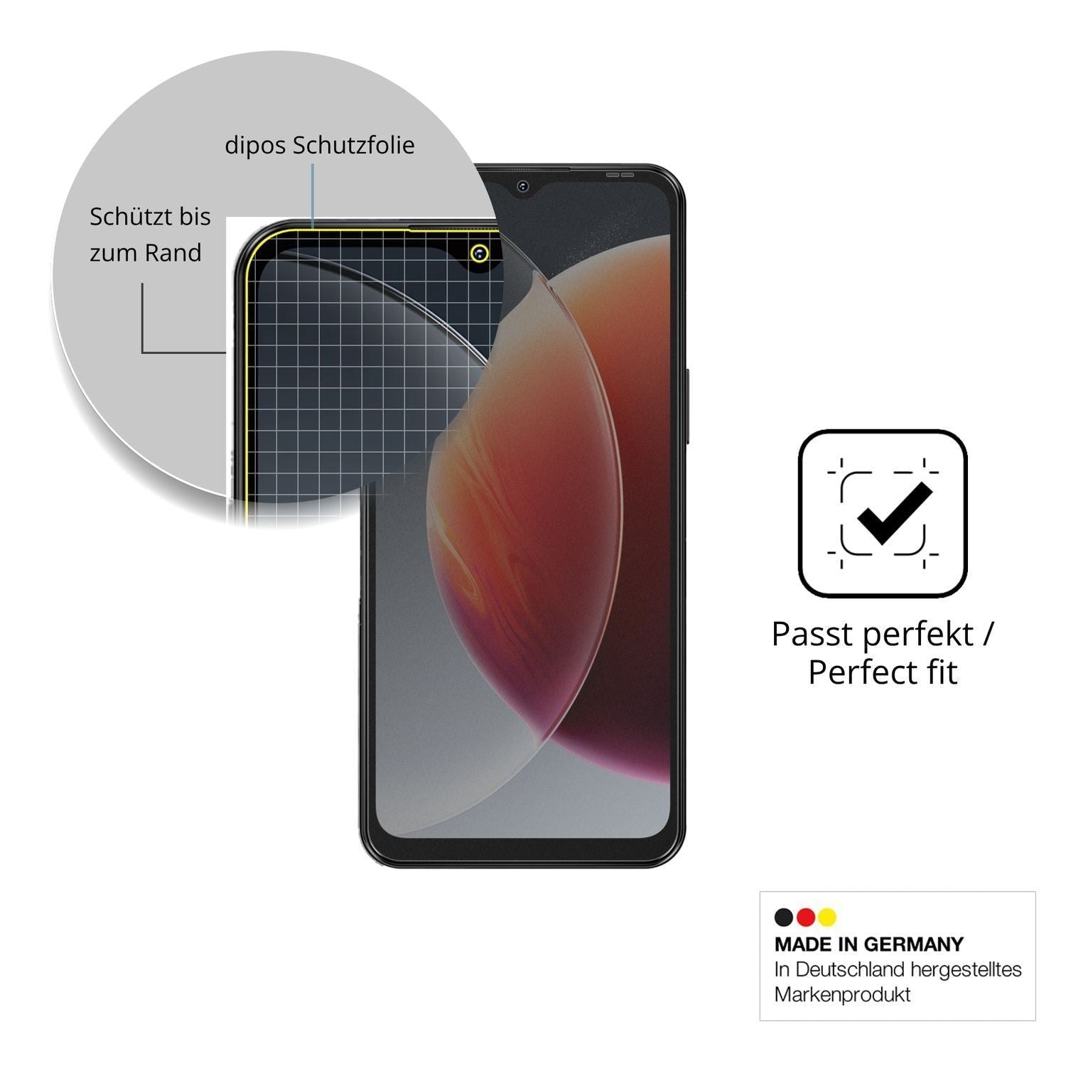 Blickschutzfolie für Blackview Wave 7C matt Schutz (4)