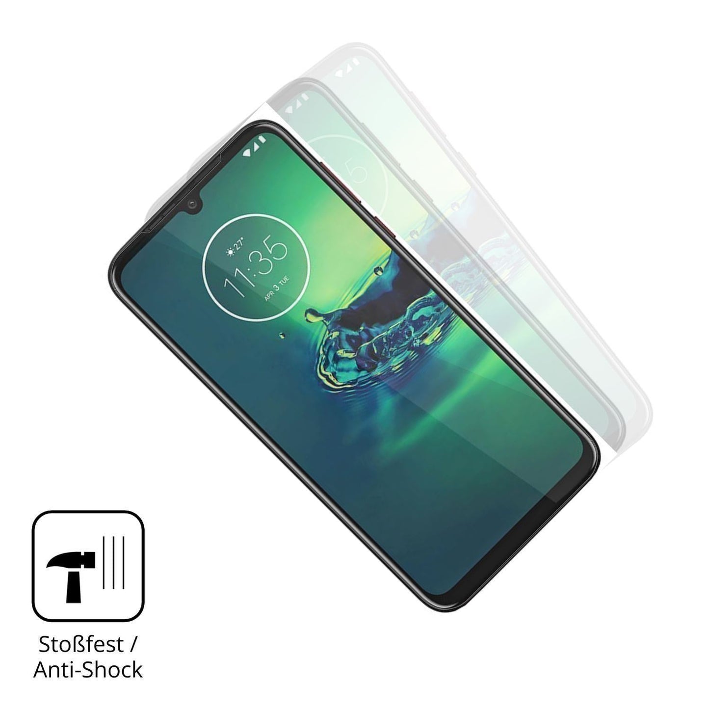 2x 3D Full Cover Schutzfolie für Motorola One Visi (4)
