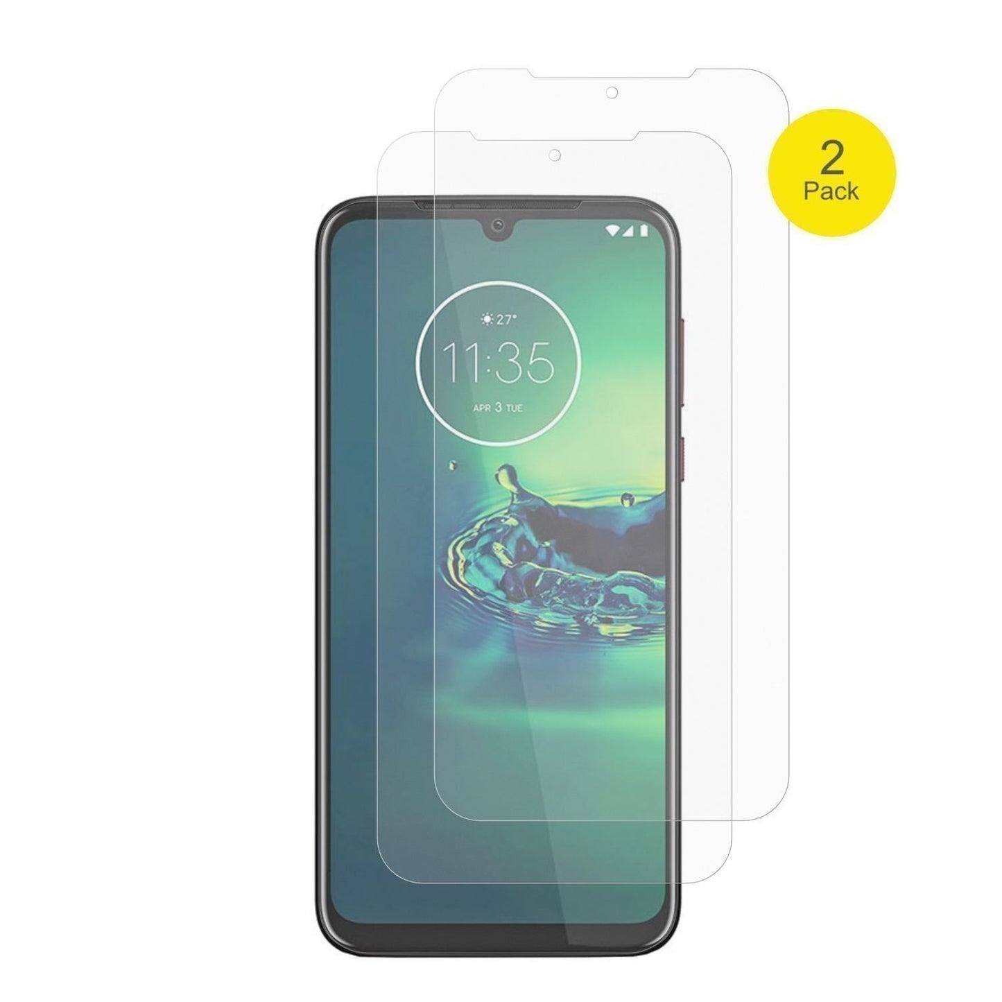2x Full Cover Schutzfolie matt für Motorola One Vi (2)
