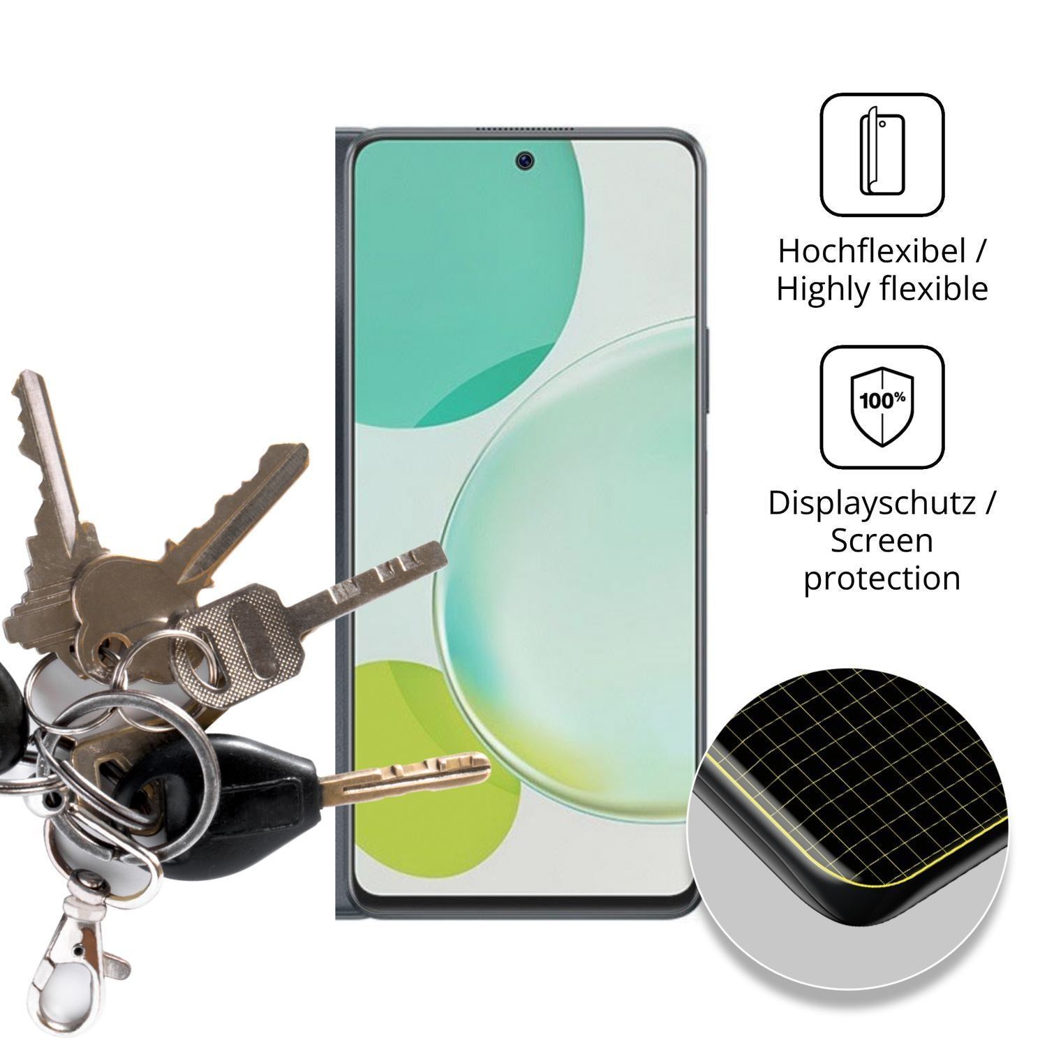 2x Full Cover Schutzfolie matt für Huawei Enjoy 60 (3)