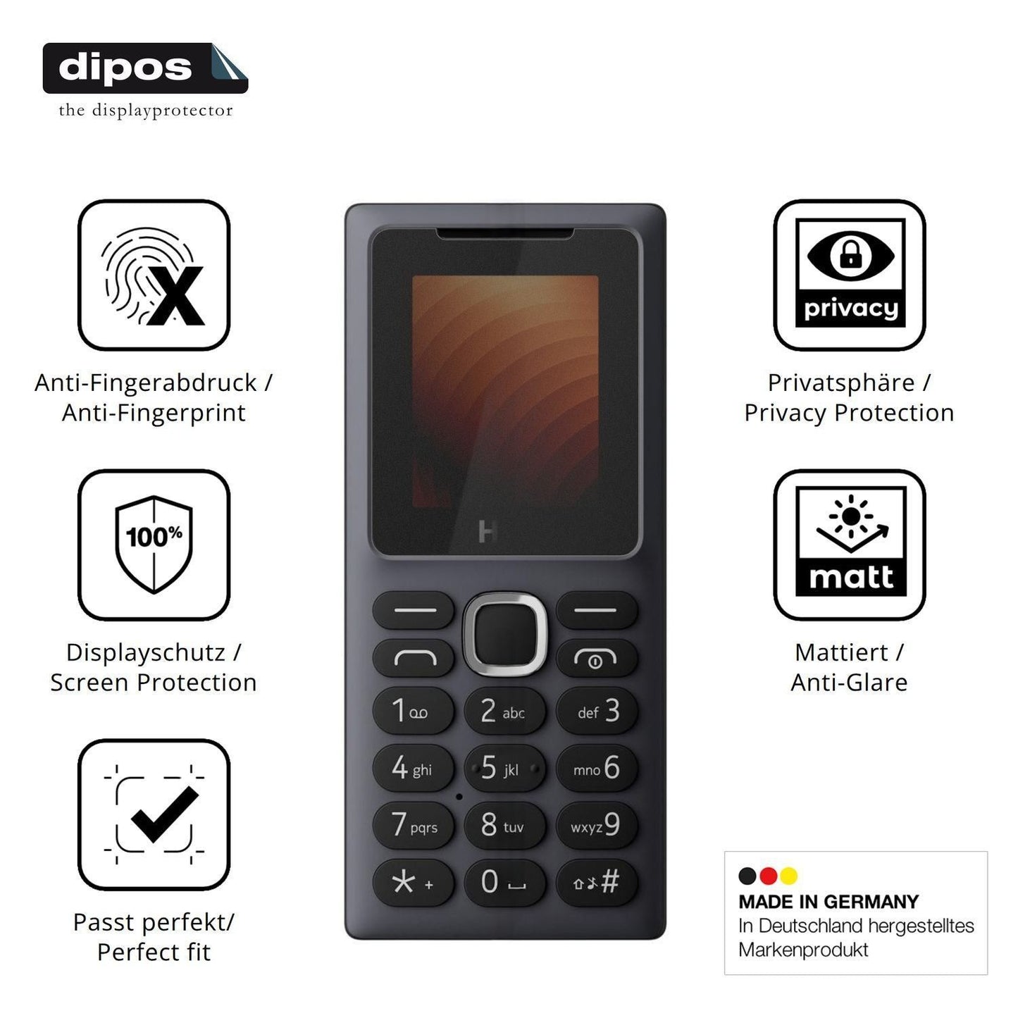Blickschutzfolie für HMD 100 matt Schutzfolie Priv (5)
