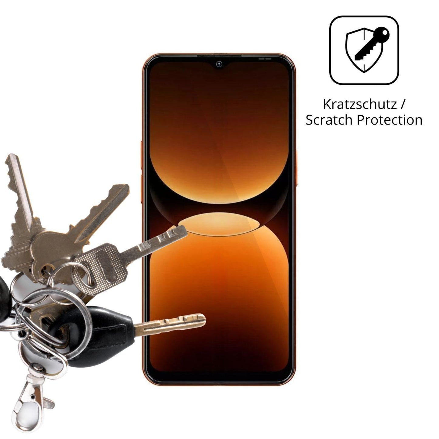 4x Schutzfolie klar für Oscal Flat 3C Display-Schu (4)