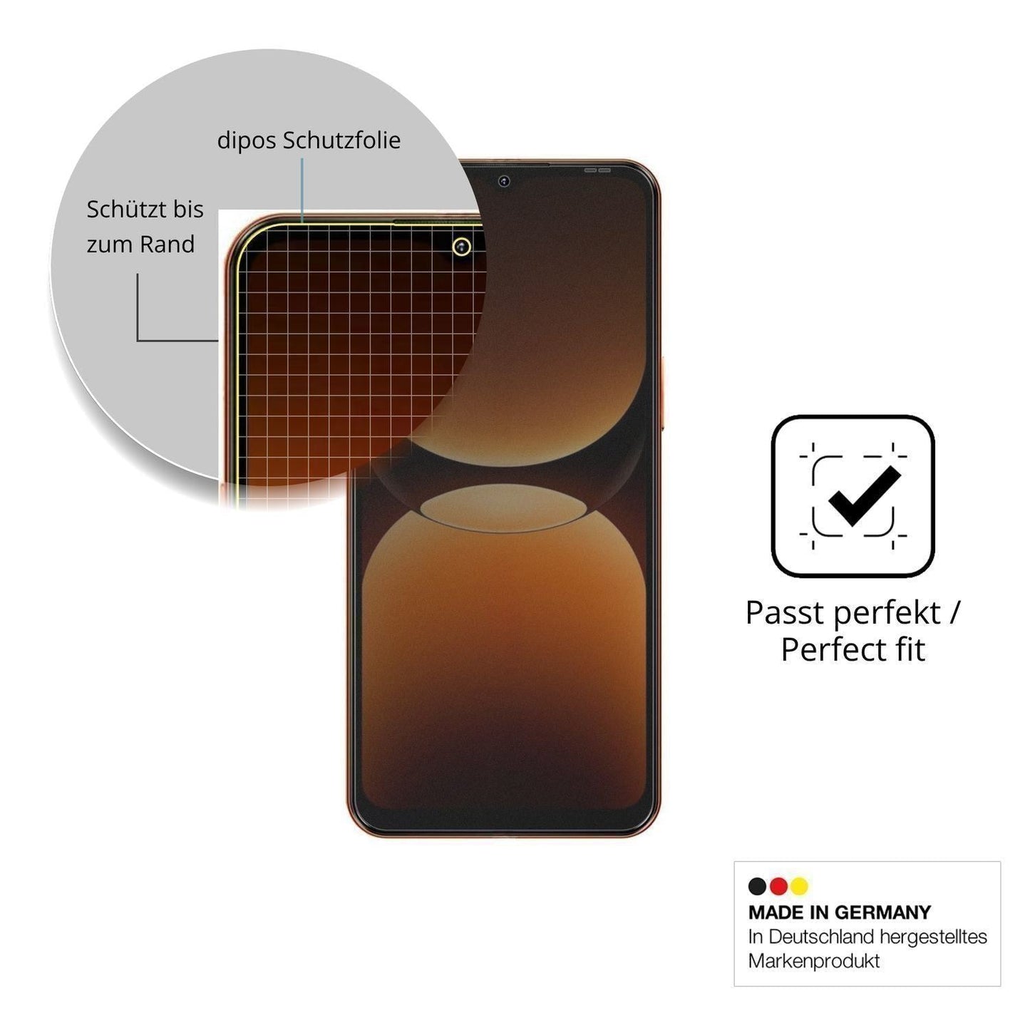 Blickschutzfolie für Oscal Flat 3C matt Schutzfoli (4)