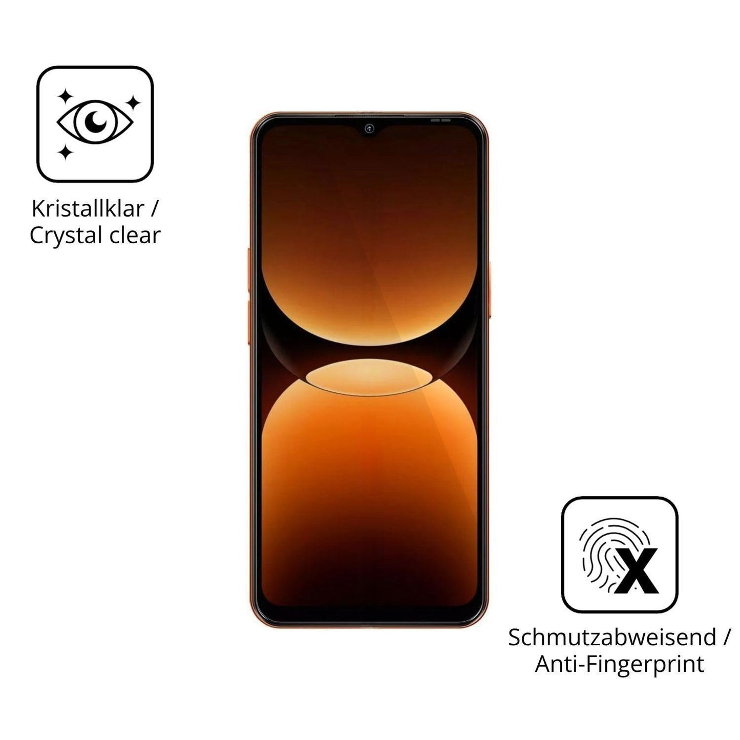 2x 9H Schutzfolie für Oscal Flat 3C Panzerfolie (5)