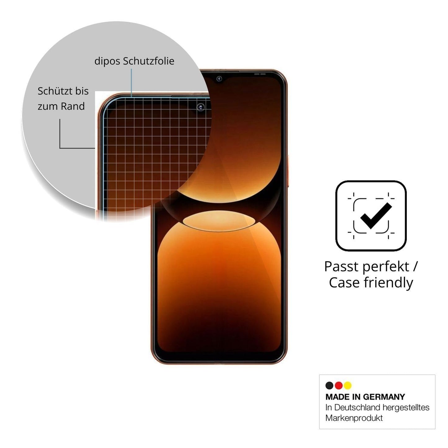 2x 9H Schutzfolie für Oscal Flat 3C Panzerfolie (6)