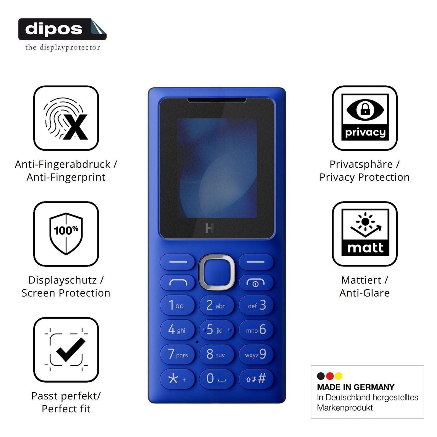Blickschutzfolie für HMD 101 matt Schutzfolie Priv (5)