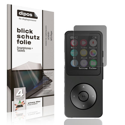 Blickschutzfolie für LICAEVEY MP3-Player matt Schu (1)