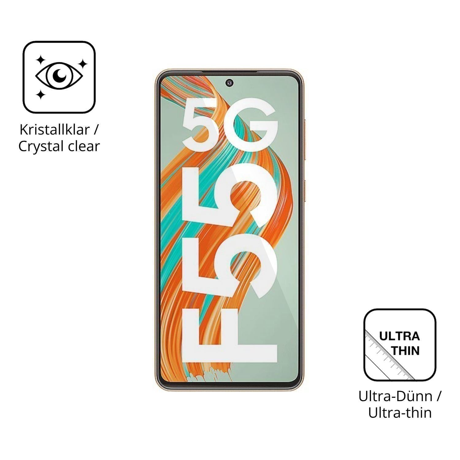 4x Schutzfolie klar für Samsung Galaxy F55 Display (5)