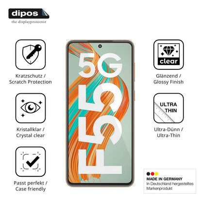 4x Schutzfolie klar für Samsung Galaxy F55 Display (7)