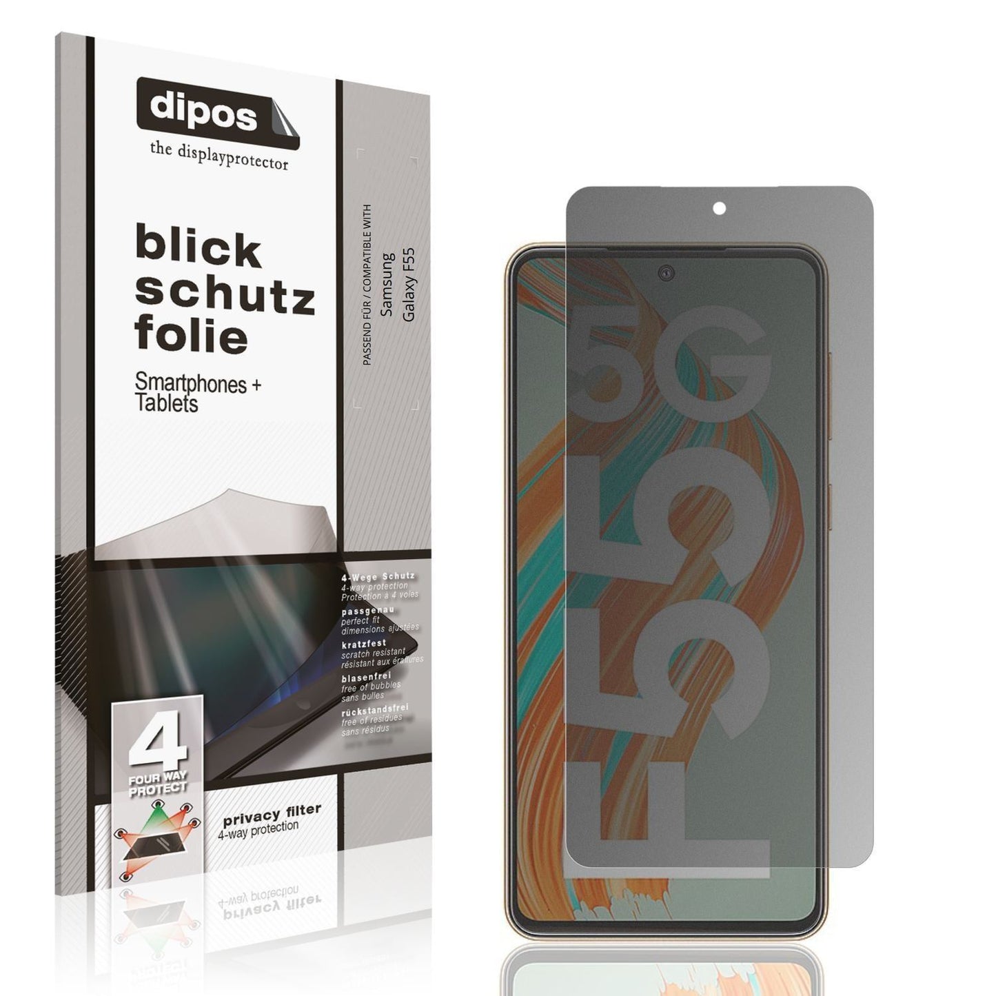 Blickschutzfolie für Samsung Galaxy F55 matt Schut (1)