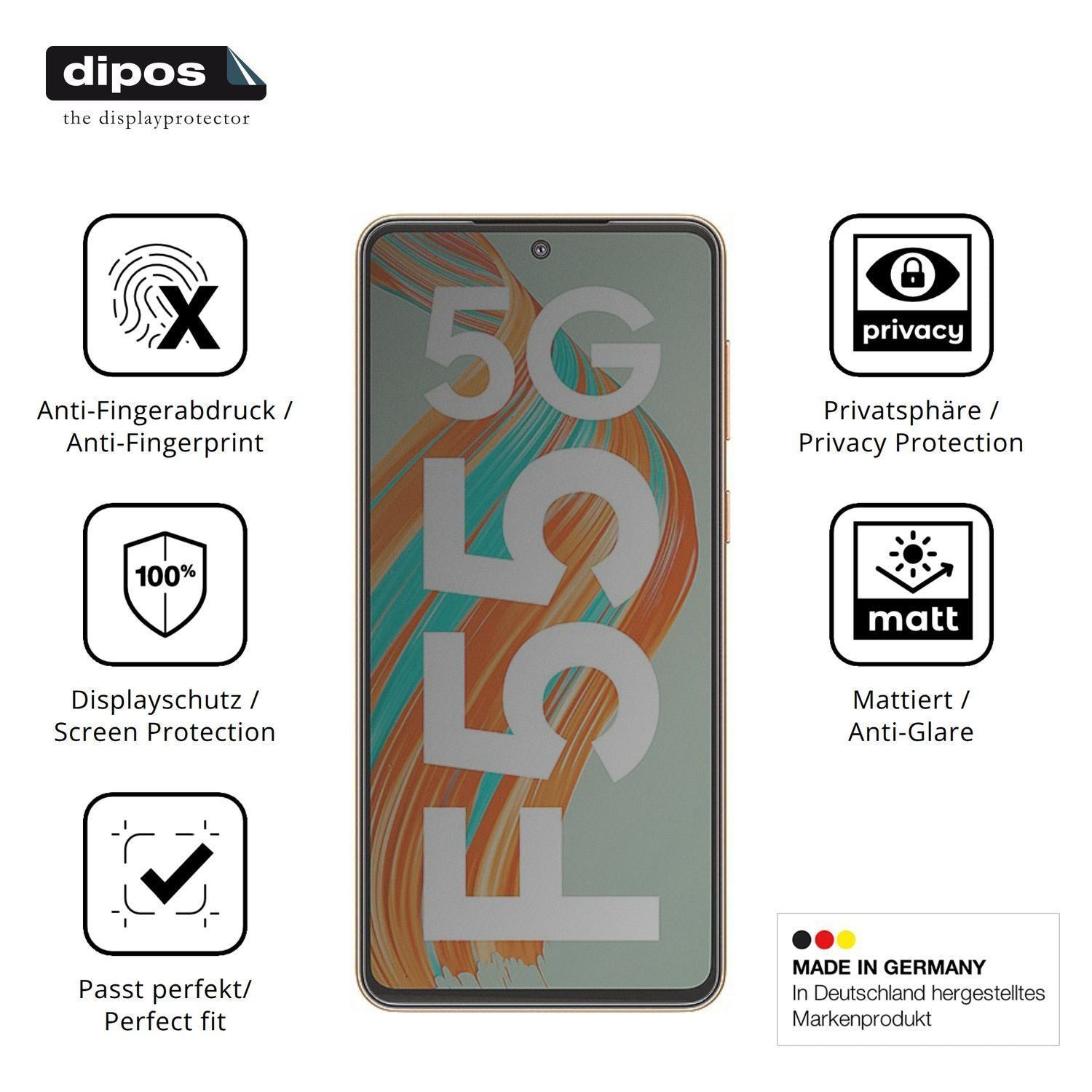 Blickschutzfolie für Samsung Galaxy F55 matt Schut (5)