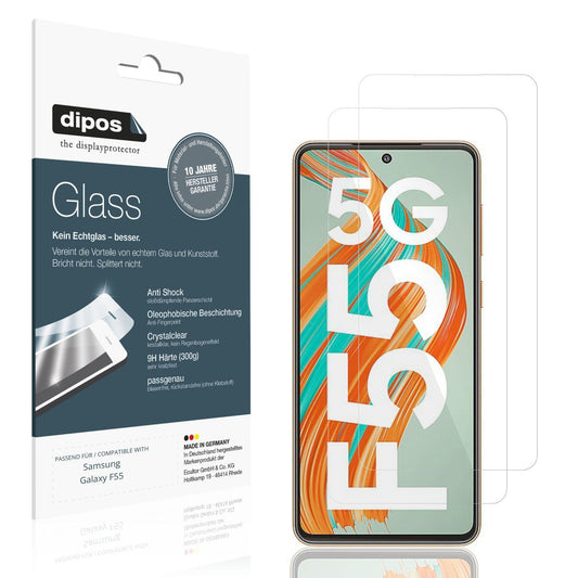 2x 9H Schutzfolie für Samsung Galaxy F55 Panzerfol (1)