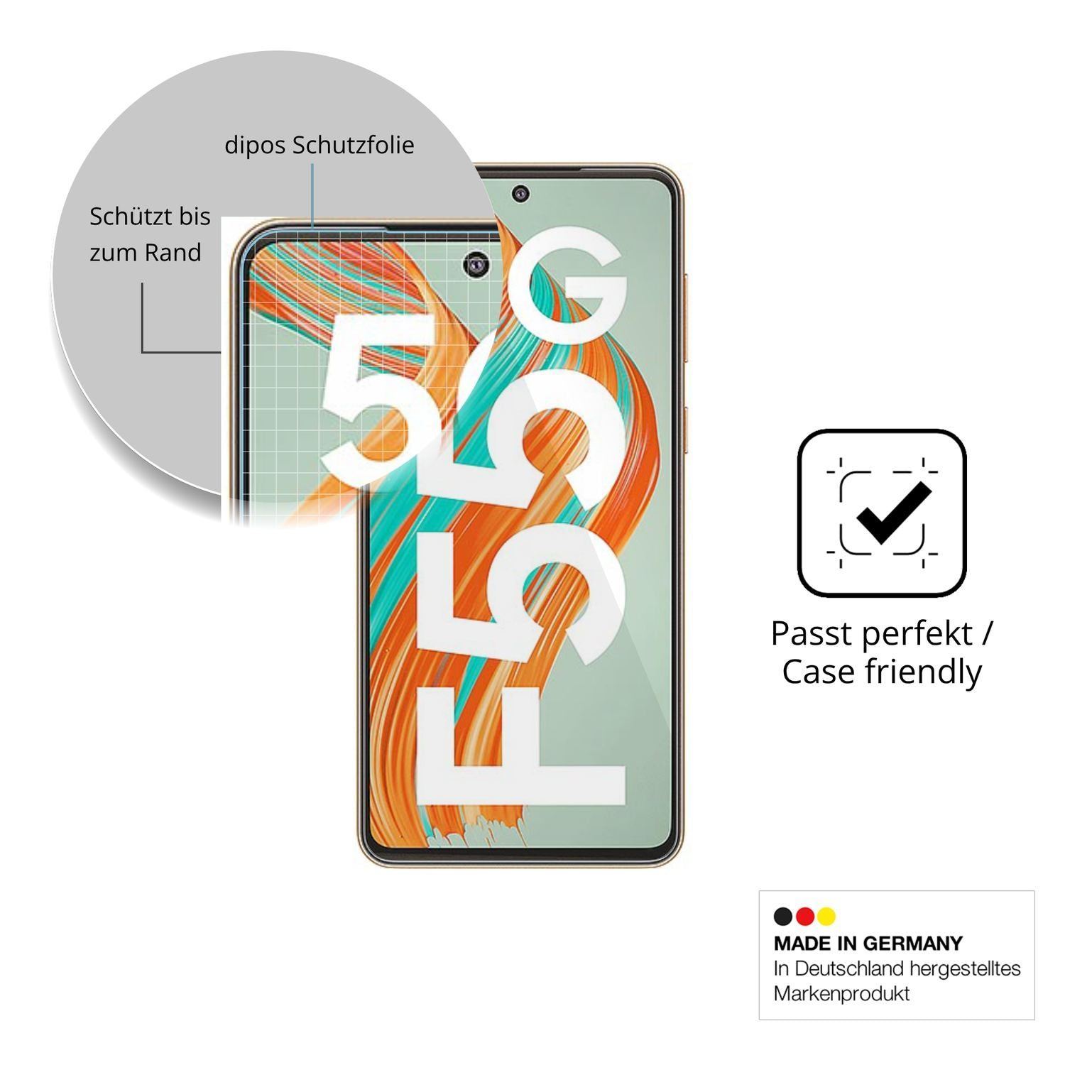 2x 9H Schutzfolie für Samsung Galaxy F55 Panzerfol (6)