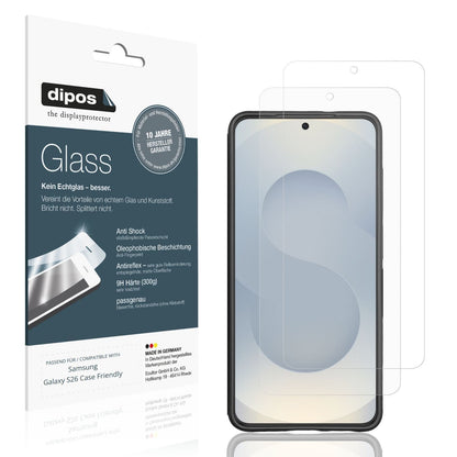 2x 9H Schutzfolie matt für Samsung Galaxy S26 Case (1)