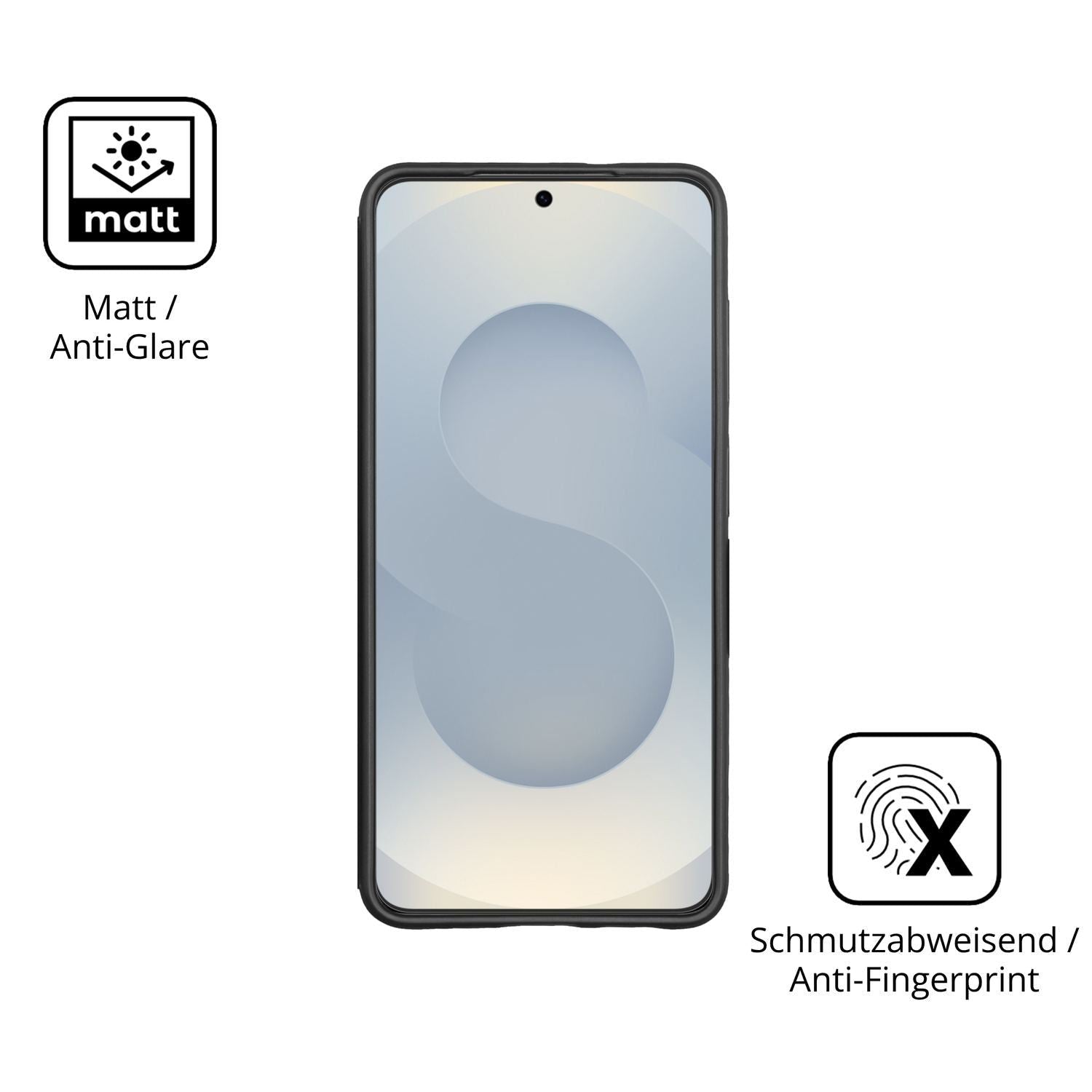 2x 9H Schutzfolie matt für Samsung Galaxy S26 Case (5)
