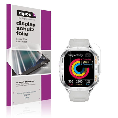 6x Schutzfolie klar für SUNKTA DM6 Display-Schutzf (1)